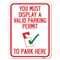 Signmission You Must Display Valid Parking Permit to Park Here Heavy-Gauge Alum Parking, 18" x 24", A-1824-22694 A-1824-22694 - alternate 1